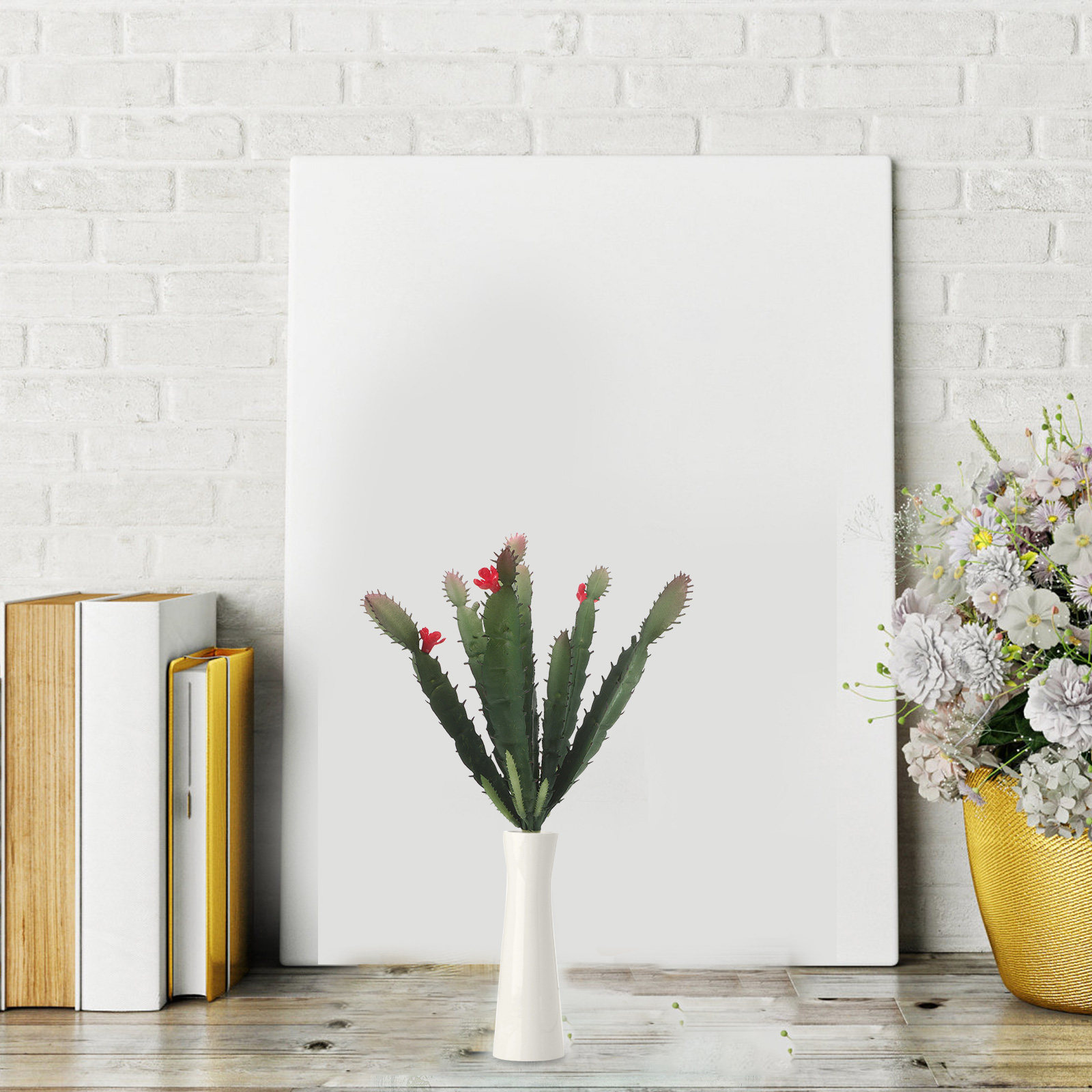 Succulent Arrangement Mini - Kunstmatige bloemige succulentenarrangement mini-pot met levensechte