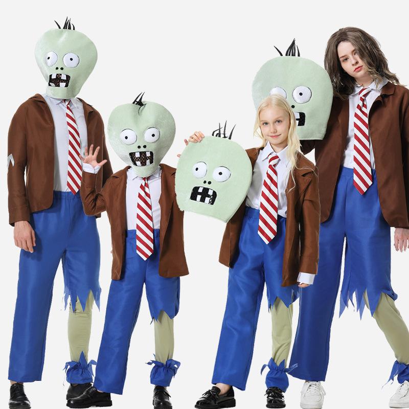 Plant Parent Vs Planta - Zombie-rollenspelkostuum Plant Vs. Zombie satirisch performancekostuum