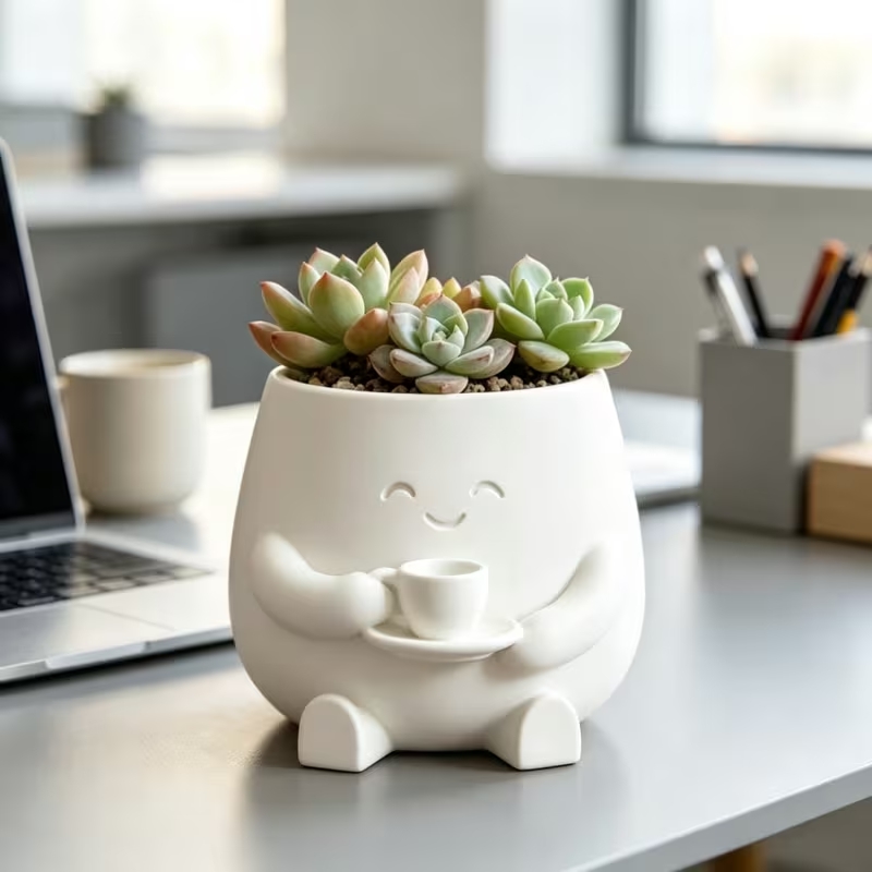 3D-geprint schattig lachend ka - Cactus Mix Pot recensie en prijs