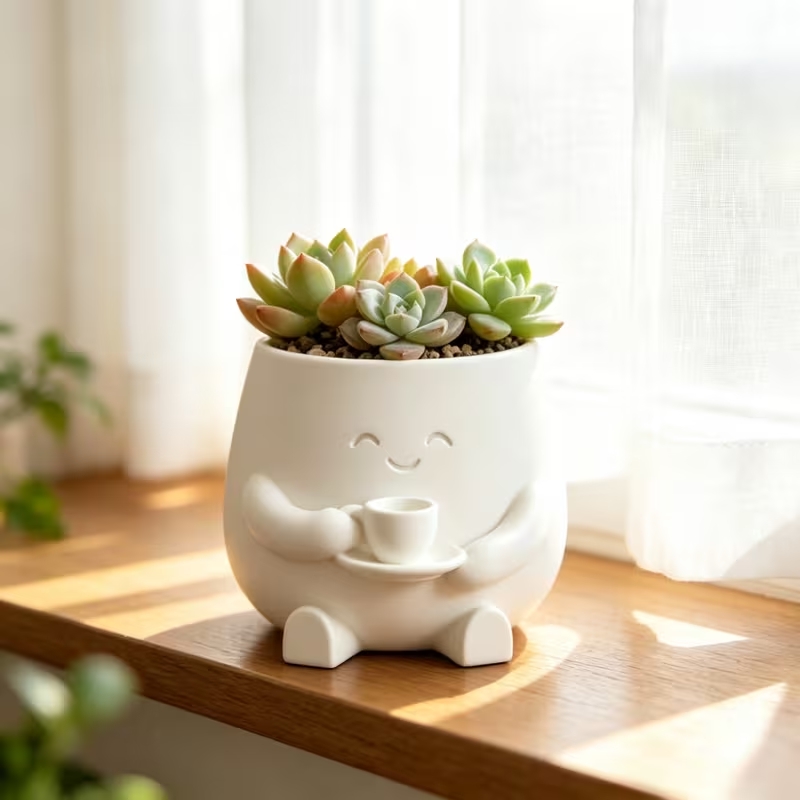 3D-geprint schattig lachend ka - Cactus Mix Pot recensie en prijs