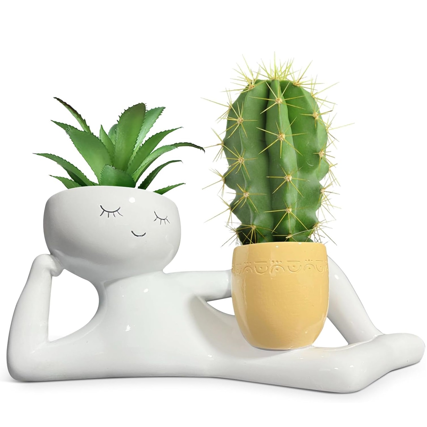 Lazy Little Guy Planter Unieke - Cactus Mix Pot recensie en prijs