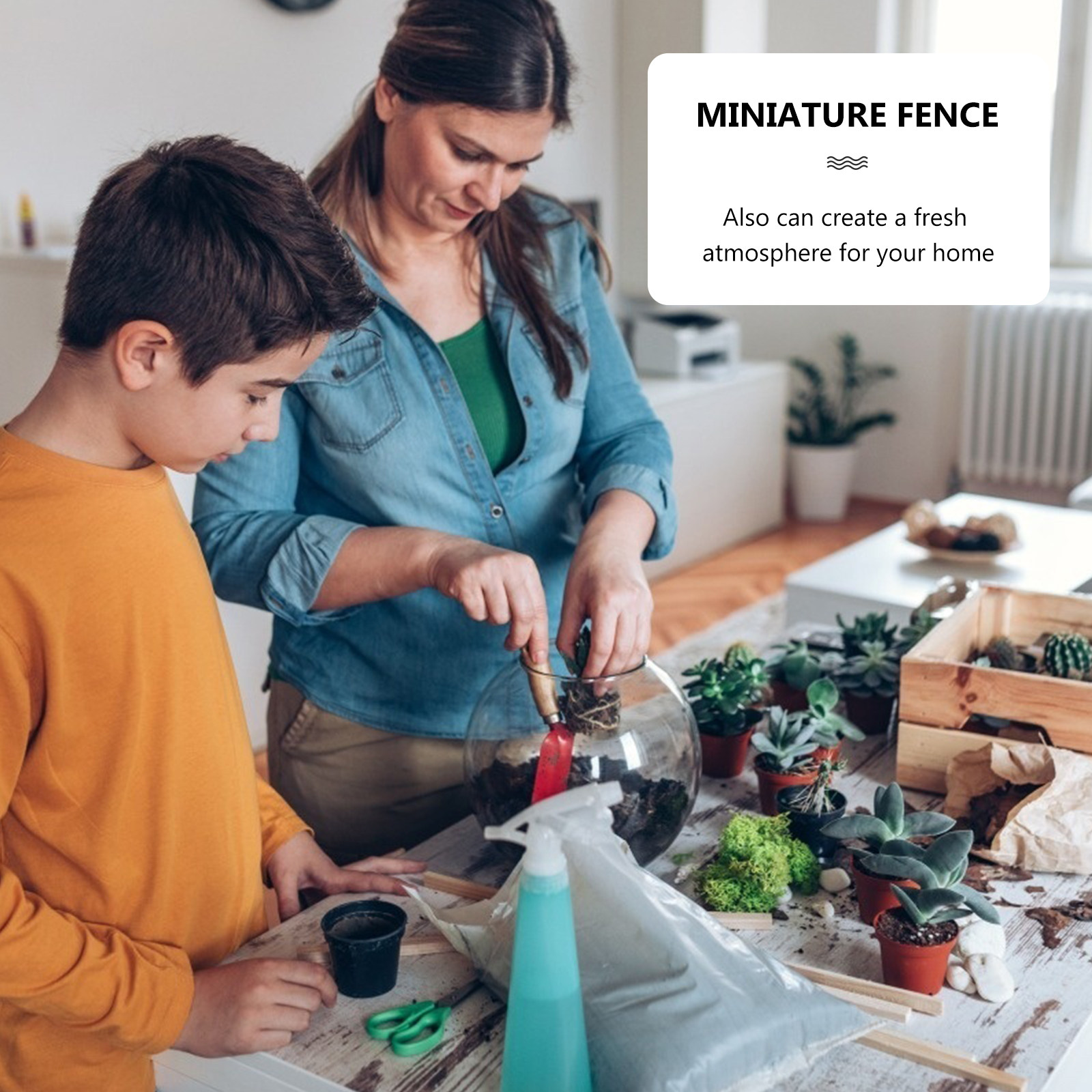 12 stuks mini houten hekset le - Succulent Arrangement Mini recensie en prijs